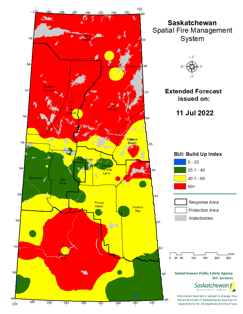 FWI EXTENDED FORECAST VALID FOR 20220713