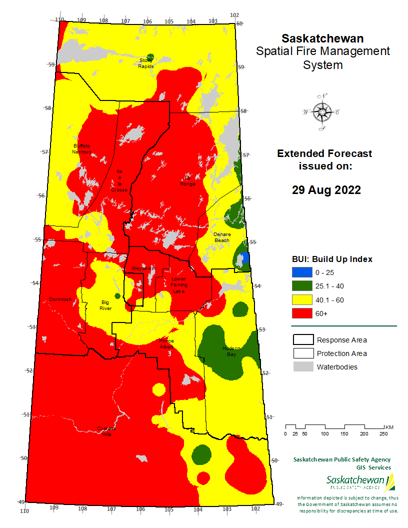 FWI EXTENDED FORECAST VALID FOR 20220831