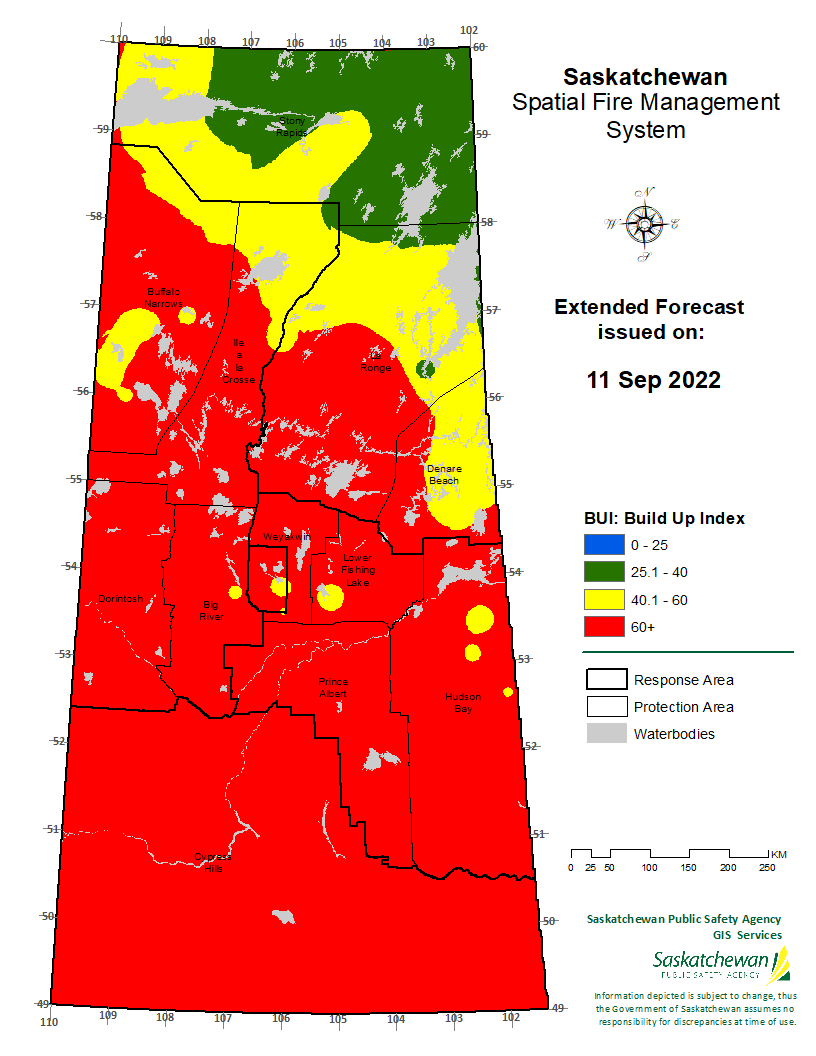 FWI EXTENDED FORECAST VALID FOR 20220913