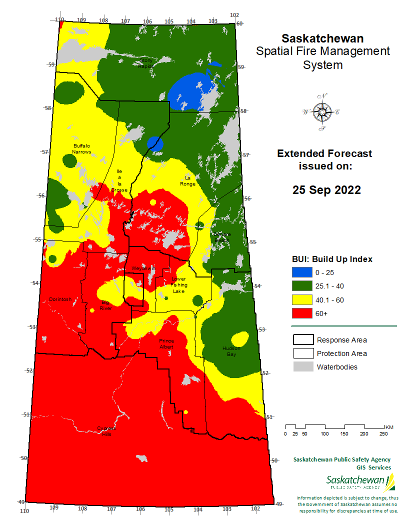 FWI EXTENDED FORECAST VALID FOR 20220927