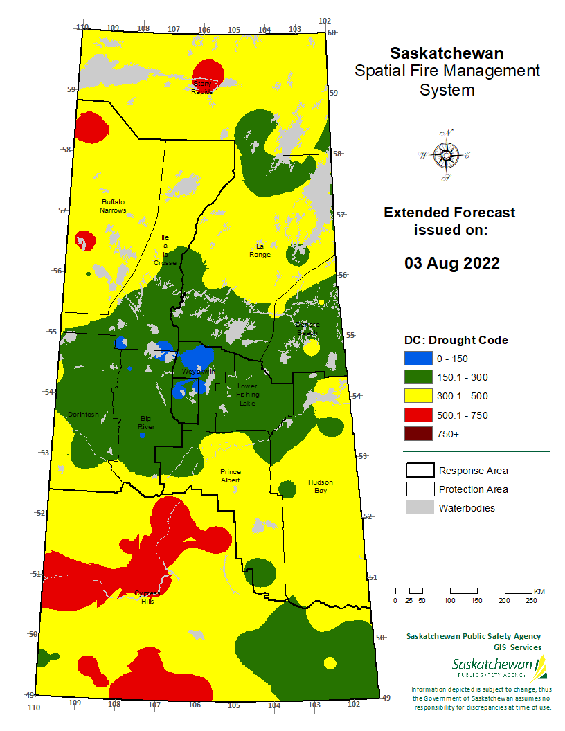 FWI EXTENDED FORECAST VALID FOR 20220805