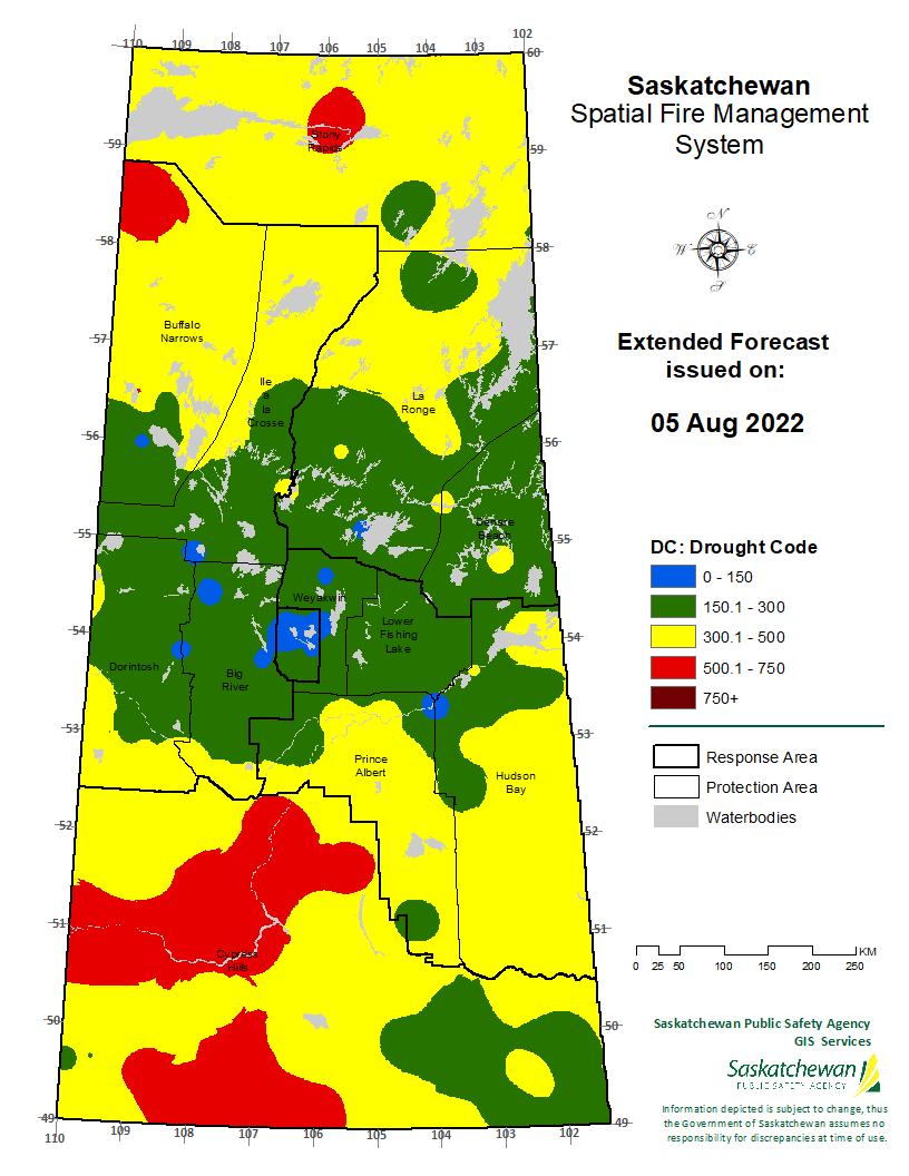 FWI EXTENDED FORECAST VALID FOR 20220807
