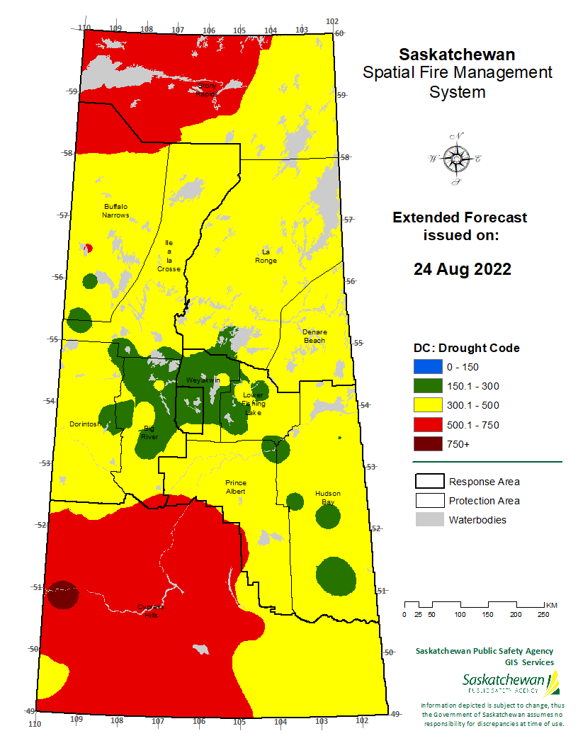 FWI EXTENDED FORECAST VALID FOR 20220826