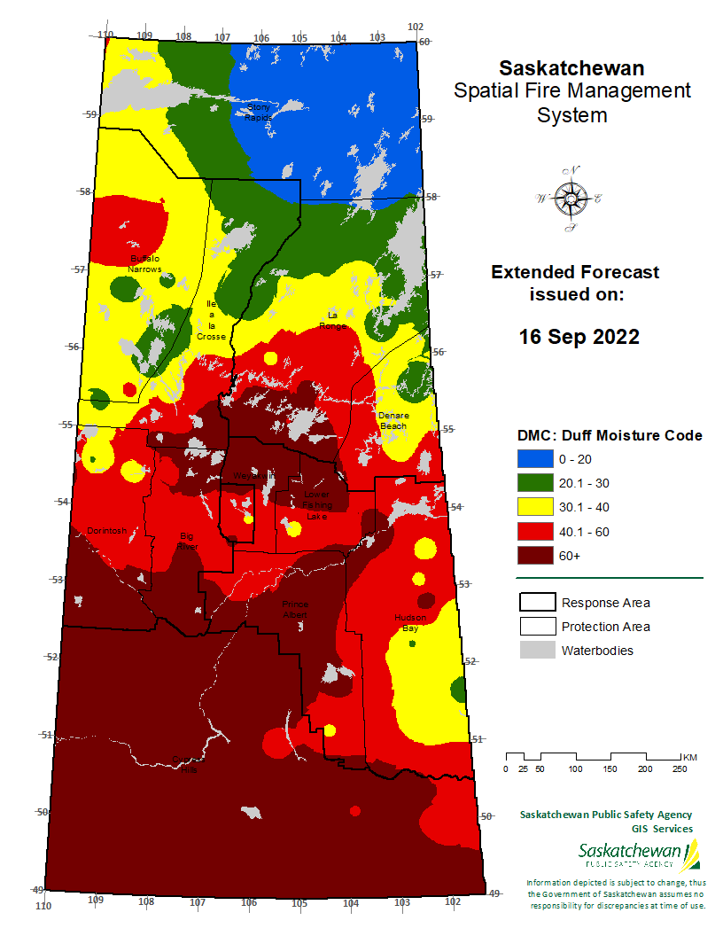 FWI EXTENDED FORECAST VALID FOR 20220918