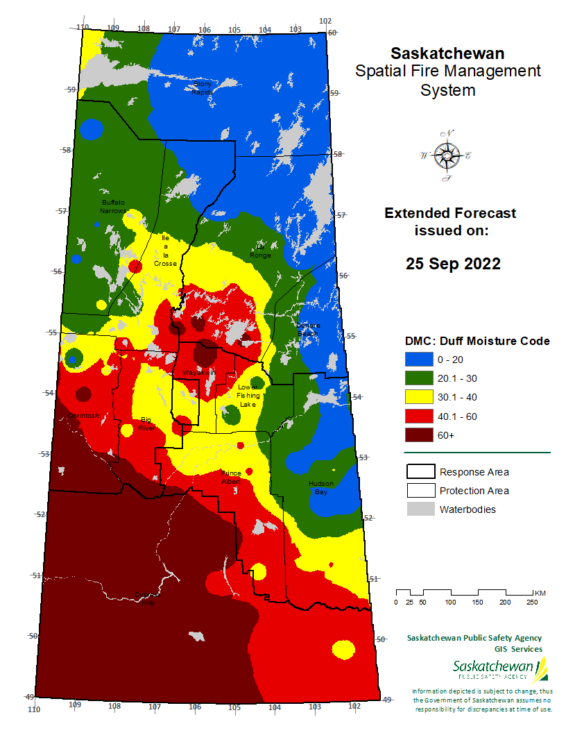 FWI EXTENDED FORECAST VALID FOR 20220927