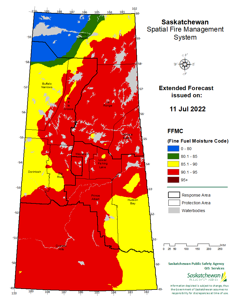FWI EXTENDED FORECAST VALID FOR 20220713