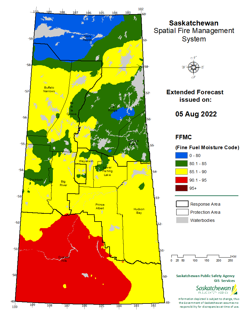 FWI EXTENDED FORECAST VALID FOR 20220807