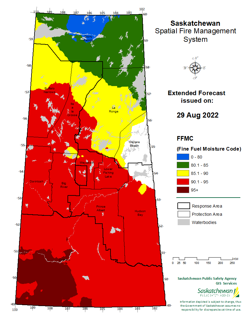 FWI EXTENDED FORECAST VALID FOR 20220831