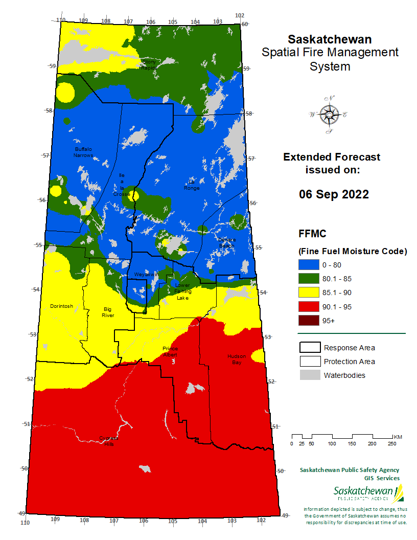 FWI EXTENDED FORECAST VALID FOR 20220908