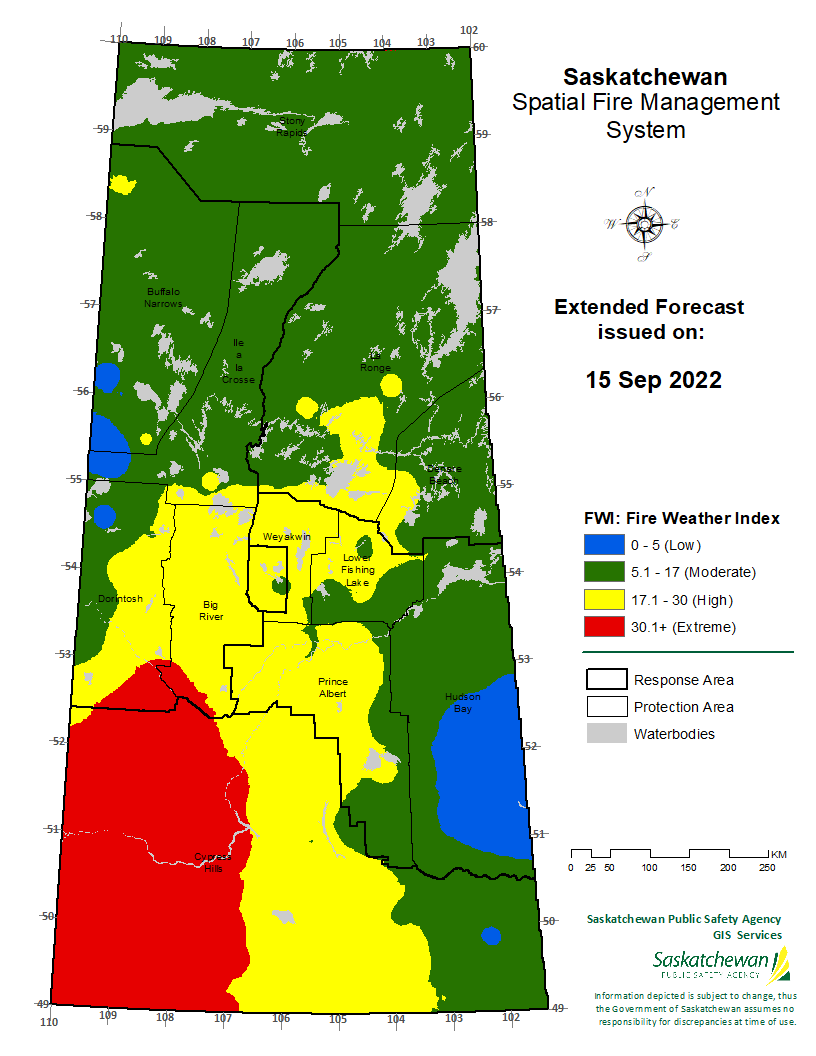 FWI EXTENDED FORECAST VALID FOR 20220917