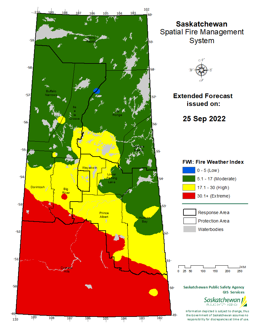 FWI EXTENDED FORECAST VALID FOR 20220927