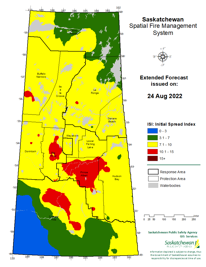 FWI EXTENDED FORECAST VALID FOR 20220826
